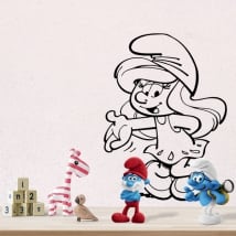 Children's vinyls and stickers smurfette