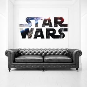 Decorative vinyl and stickers star wars logo