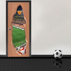 Vinyl 3d doors mestalla stadium valencia football club