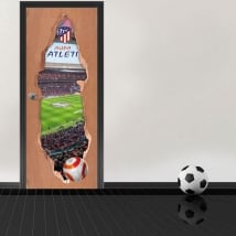 Vinyl 3d doors wanda metropolitano stadium atlético de madrid