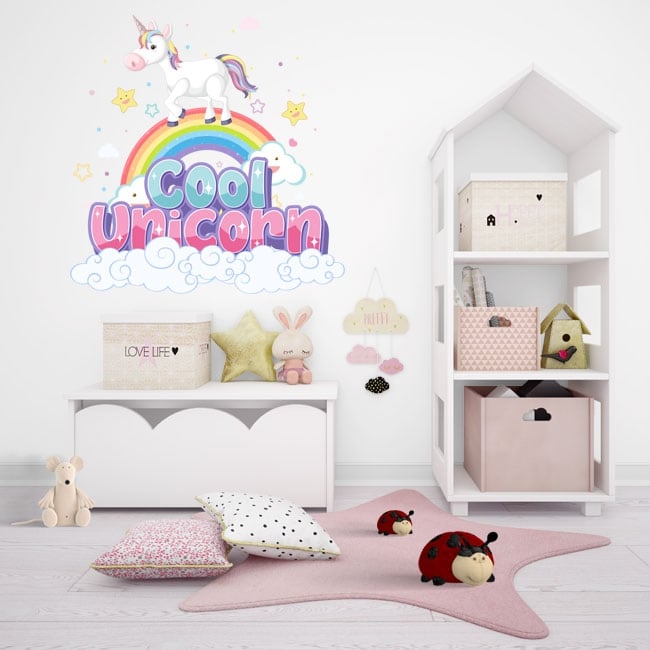 🥇 Vinyl and stickers children's unicorn 🥇