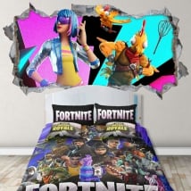 Wall decals fortnite 3d video game