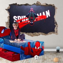 Vinyl and stickers hole 3d miles morales spider-man