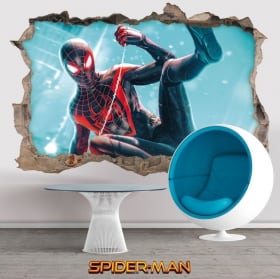 3d decorative vinyl miles morales spider-man