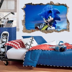 Vinyl and stickers 3d sonic