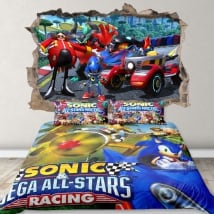 Vinyls and stickers 3d team sonic racing