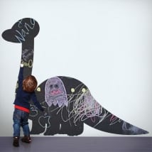 Vinyls black chalkboard dinosaur