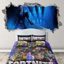 Vinyls wall videogame fortnite 3d