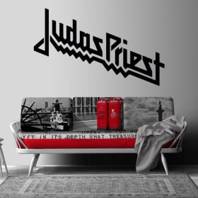 Vinyl and stickers music band judas priest