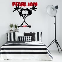 Vinyl and stickers pearl jam alive