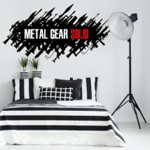 Decorative vinyls and stickers video game metal gear