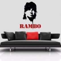 Vinyl and stickers sylvester stallone rambo