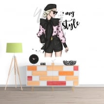 Decorative vinyls woman my style