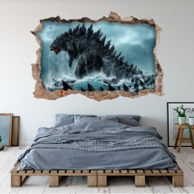 Vinyl and stickers 3d godzilla