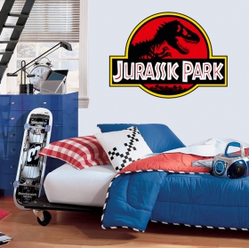 Decorative vinyl jurassic park logo