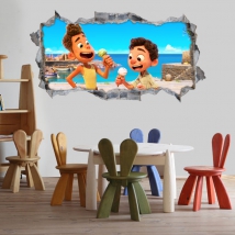 Stickers 3d luca disney pixar