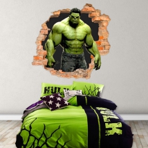 Vinyl 3d hole wall hulk