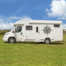 Decorative vinyls compass rose for motorhomes