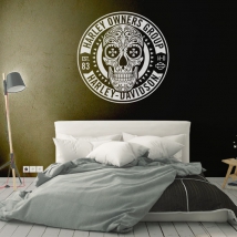 Harley davidson skull stickers