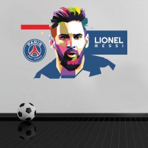 Vinyl lionel messi paris saint-germain football