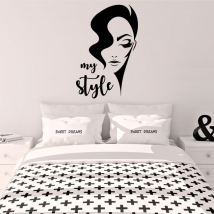 Decorative vinyls and stickers woman face my style