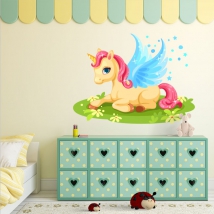 Decorative vinyls and stickers magical unicorn