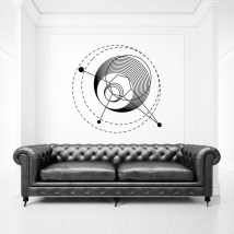 Decorative vinyls with strokes and circles