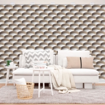 Vinyl wall murals ripples optical effect