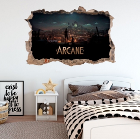 Decorative vinyl 3d hole arcane