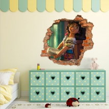 Vinyl broken wall 3d disney charm