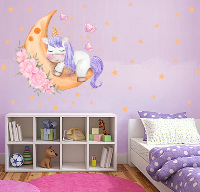 🥇 Vinyl and stickers children's unicorn 🥇