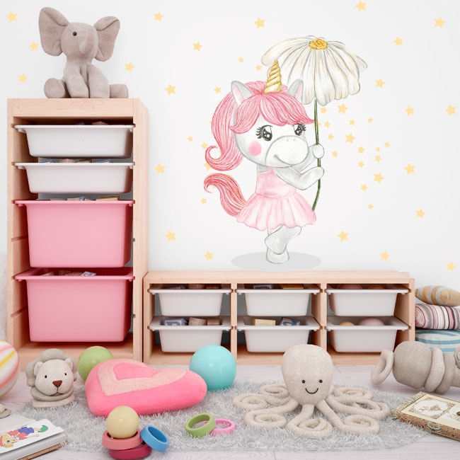 Decorative vinyl and stickers infant unicorn