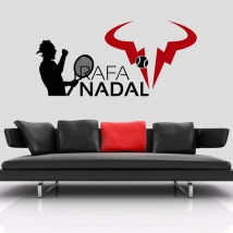 Vinyl and stickers tennis player rafa nadal