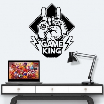 Vinyl and stickers videogames game king