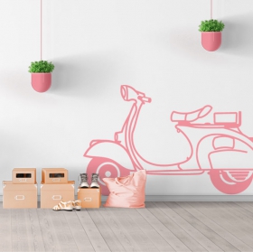Decorative vinyl and stickers motorcycle vespa
