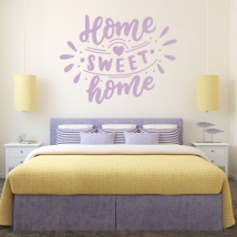 Vinyl and stickers phrase home sweet home