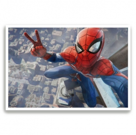 Posters or sheets of photographic paper spider-man
