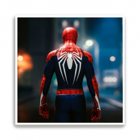 Poster or sheet spider-man