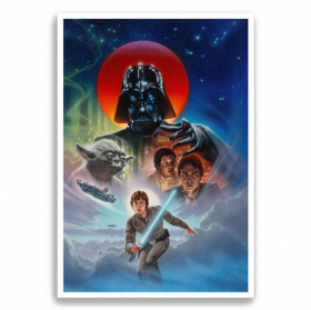 Posters or printed decorative sheets star wars