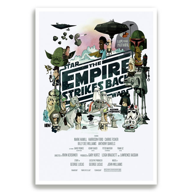 🥇 Pósters star wars the empire strikes back 🥇