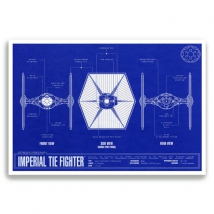 Star wars imperial armored ship poster