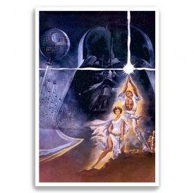Printed sheets or posters of star wars
