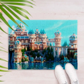 Minecraft palace printed rugs