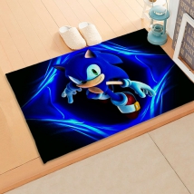 Sonic video game printed carpet