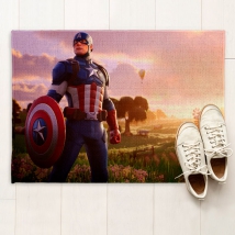 Captain america fortnite rugs