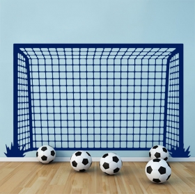 Decorative vinyl and stickers soccer goal