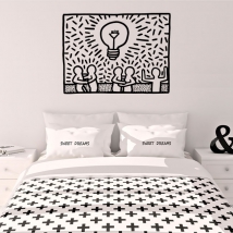 Decorative vinyl keith haring