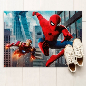 Iron man and spider-man rug