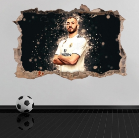 Wall stickers 3d karim benzema