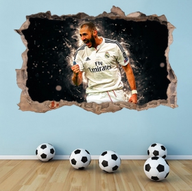 Vinyl football 3d karim benzema